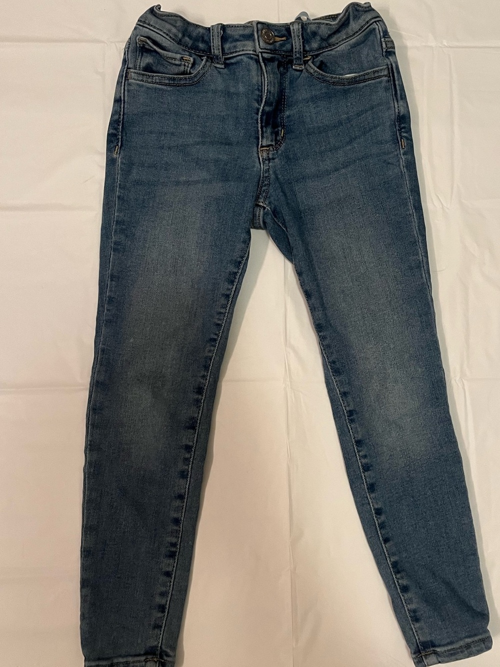GAP Girls 6 Dark Blue Stretch High Rise Jegging Adjustable Waist